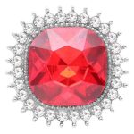 Radiant Red Cushion Snap