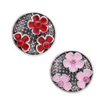 Triple Flower Snap (Red or Pink)