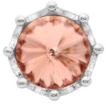 Peach Crystal Halo Snap