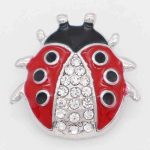 Red Ladybug Crystal Snap