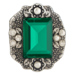 Emerald Vintage Floral Snap