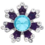 Aqua Purple Flower Snap