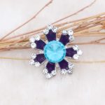 Aqua Purple Flower Snap - Image 3