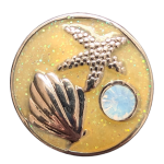 CLEARANCE - Golden Seashell & Starfish Snap