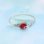 Red Crystal Heart Accent Snap - Image 2