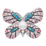 Pastel Butterfly Pearl Snap