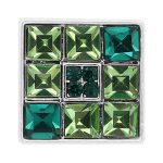 Green Mosaic Crystal Snap