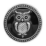 Black Enamel Owl Snap