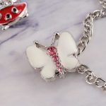 Pink Crystal Butterfly Snap - Image 2