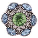 Green and Blue Crystal Flower Snap