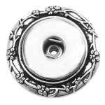 Floral Border Snap Brooch