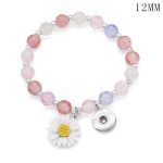 Pastel Beaded Daisy Bracelet – 12mm