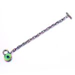 Iridescent Chain Toggle Snap Bracelet - Image 2