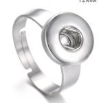 Adjustable Silver Snap Ring – 12mm