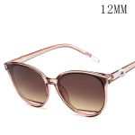 Translucent Brown Sunglasses with Gradient Lenses – 12mm Snap Compatible