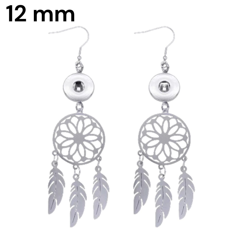 KD8622 Dreamcatcher Dangle Earrings โ 12mm - Image 1
