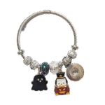 Halloween Charm Bangle Bracelet