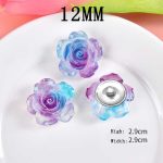 Iridescent Rose Snap – 12mm