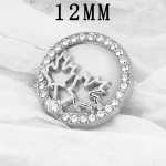 Double Maple Leaf Crystal Snap 12mm