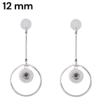 Modern Hoop Dangle Earrings – 12mm