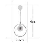 Modern Hoop Dangle Earrings – 12mm - Image 3