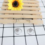 Modern Hoop Dangle Earrings – 12mm - Image 2