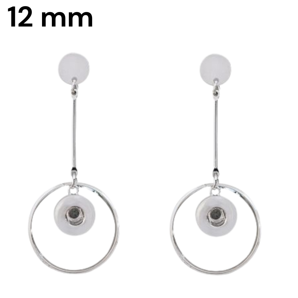KS1228 Modern Hoop Dangle Earrings โ 12mm - Image 1