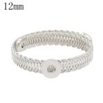Silver Coil Snap Bracelet – 12mm