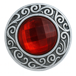 Ruby Swirl Filigree Snap