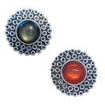 CLEARANCE - Vintage Dot-Frame Gemstone Snaps