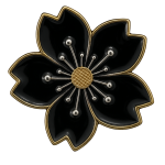 Black Sakura Bloom Snap