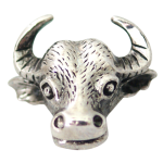 Antique Silver Buffalo Snap