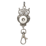 Owl Snap ID Badge Clip Crystal Eyes