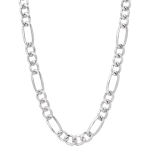 Silver Figaro Chain Necklace – 18"