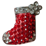 Crystal Christmas Stocking Snap