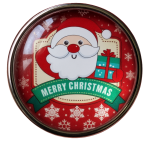 Merry Christmas Santa Glass Snap