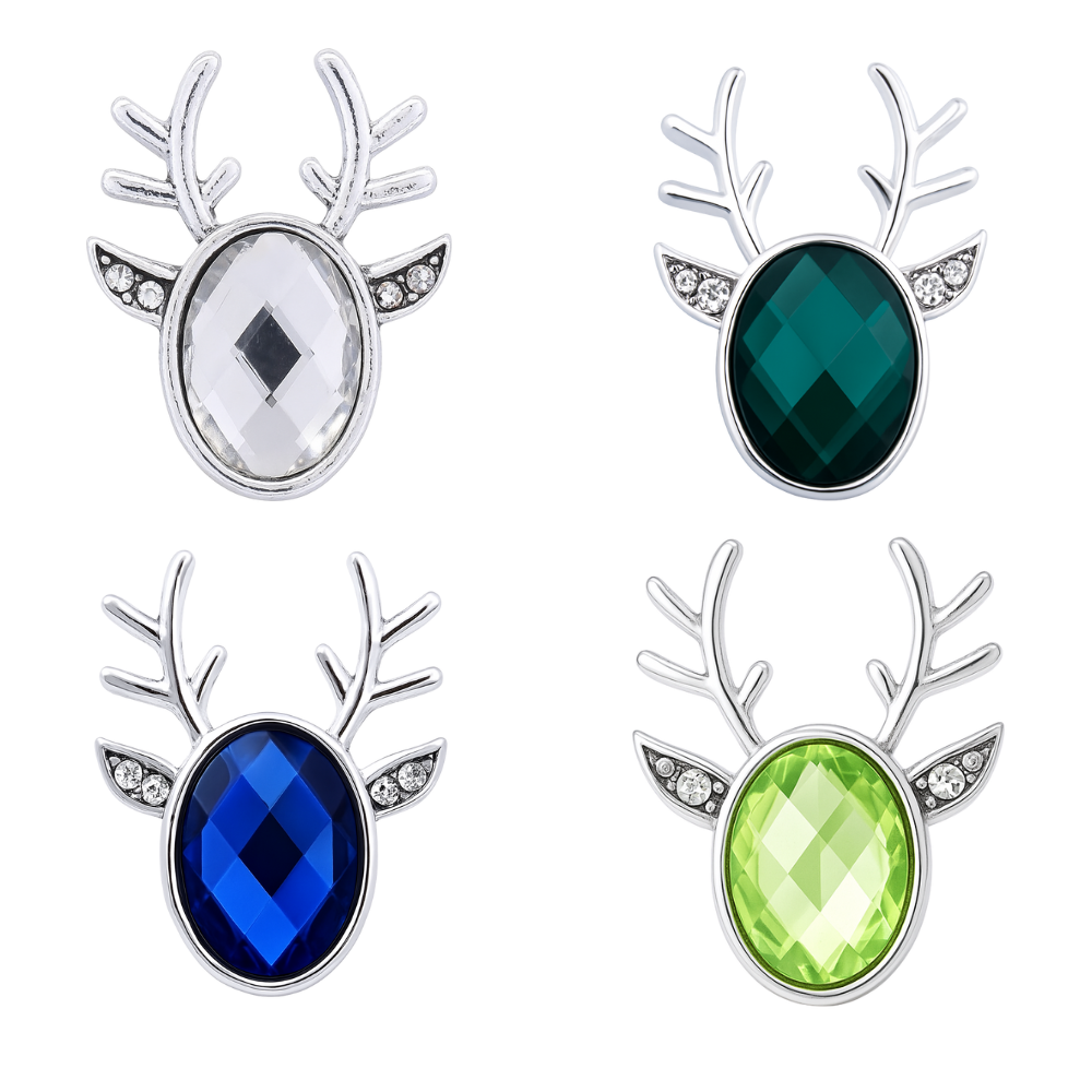 PS1213 Reindeer Gem Snaps - Image 1