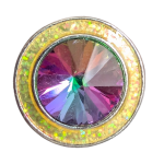 CLEARANCE - Iridescent Crystal Halo Snap