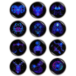 Cosmic Neon Zodiac Snaps