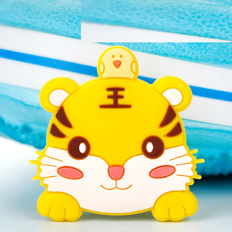 TB5726-6 Tiger & Chick Snap Charm - Image 1