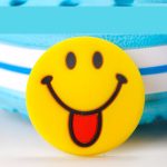 Smiley Tongue Snap Charm