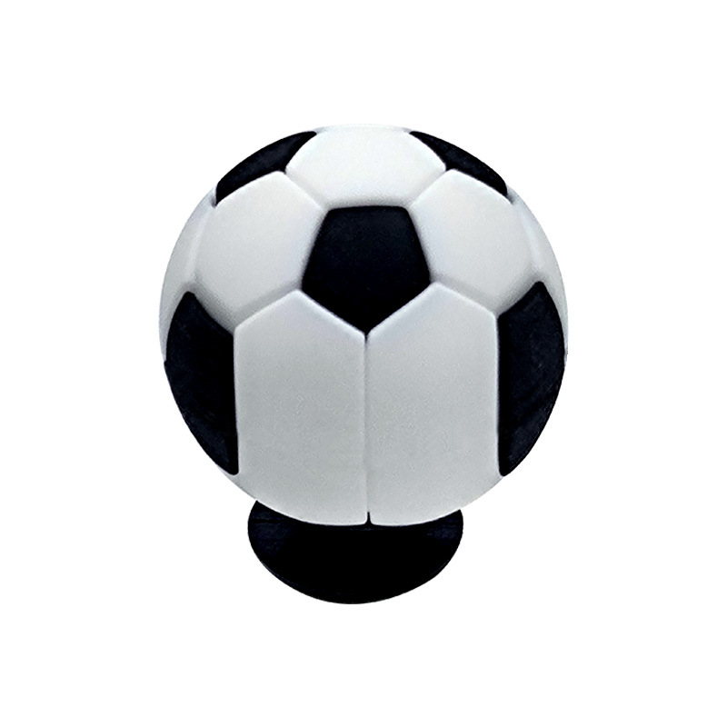 TD0816-2 3D Soccer Ball Snap Charm - Image 1