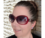 Snap-In Style Sunglasses – Radiant Red Frame - Image 2